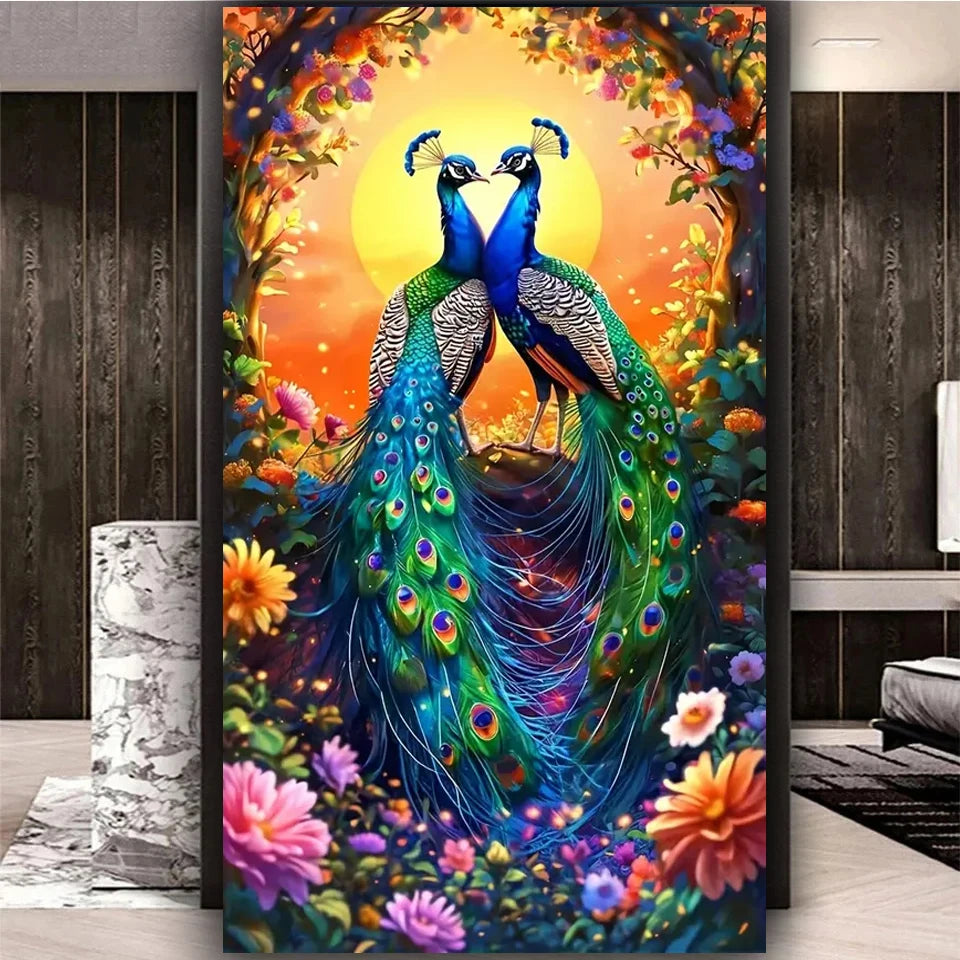 Beautiful Peacock Flowers Kit