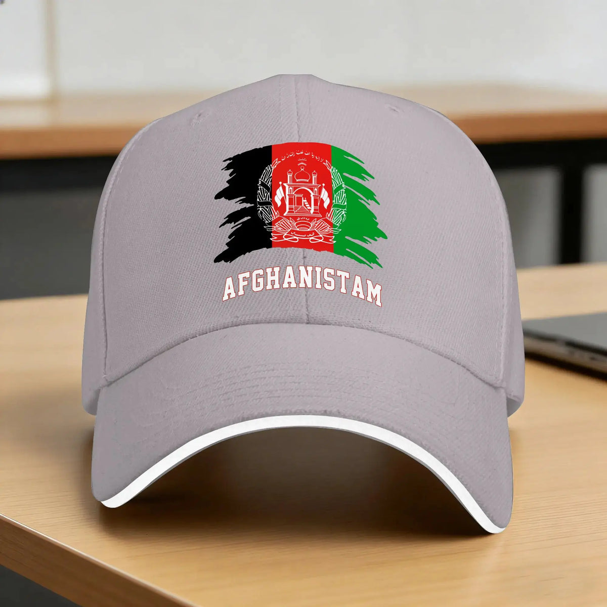 Afghanistan Flag Charcoal Baseball Cap