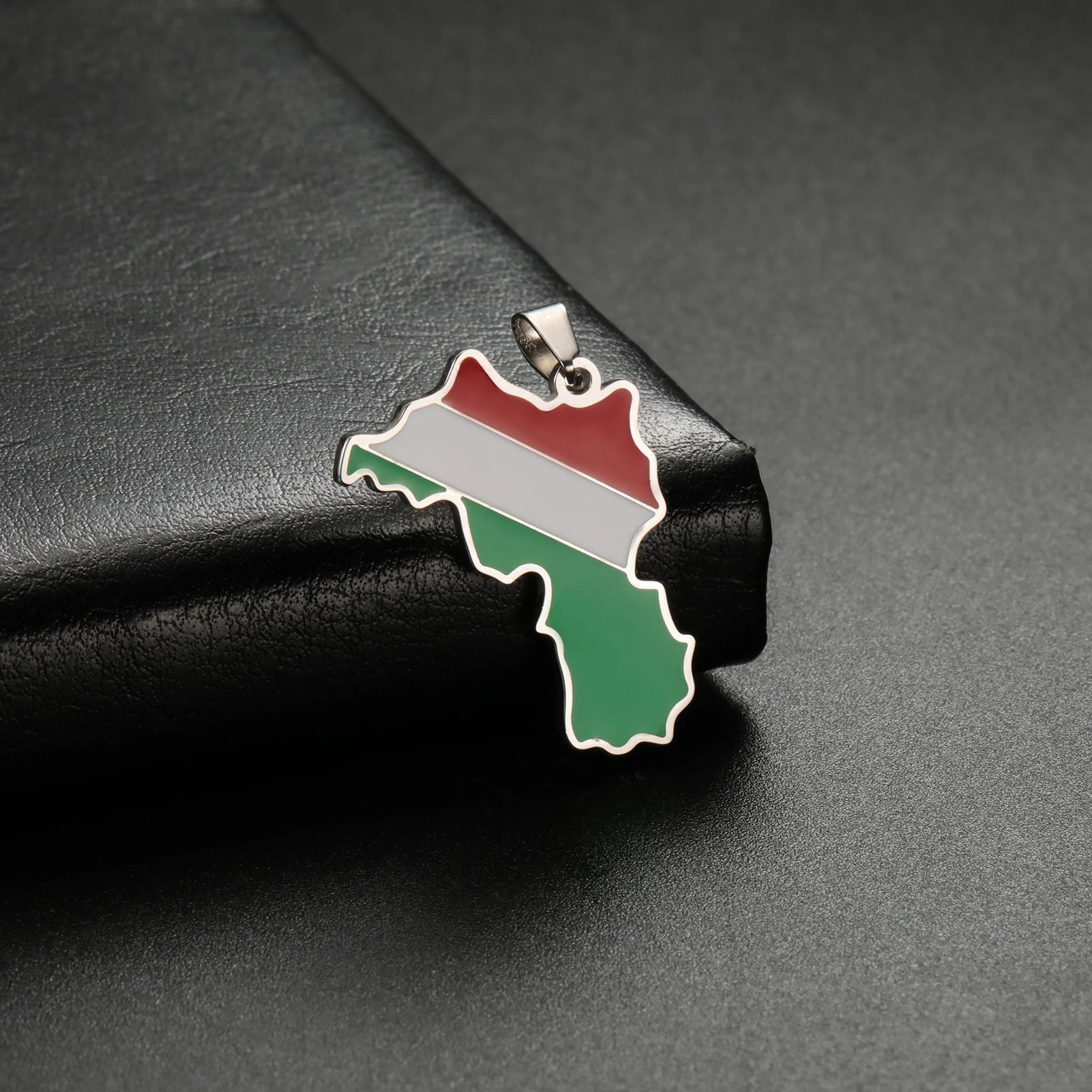 Colorful Kurdistan Map Flag Necklace Earring Keychain