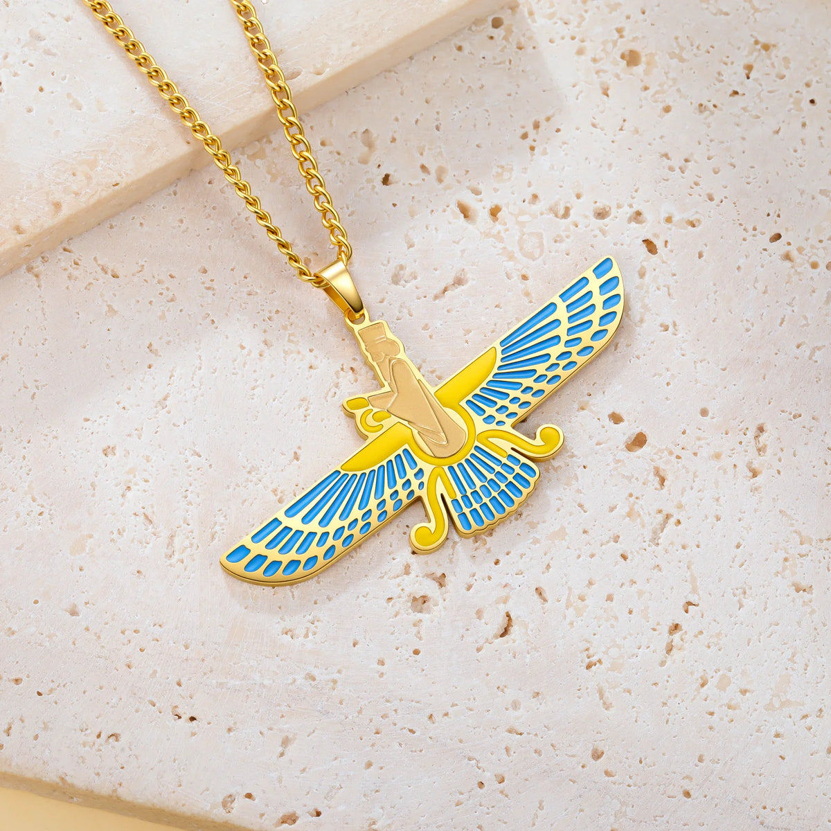 Faravahar Necklace Ancient Persian Zoroastrian