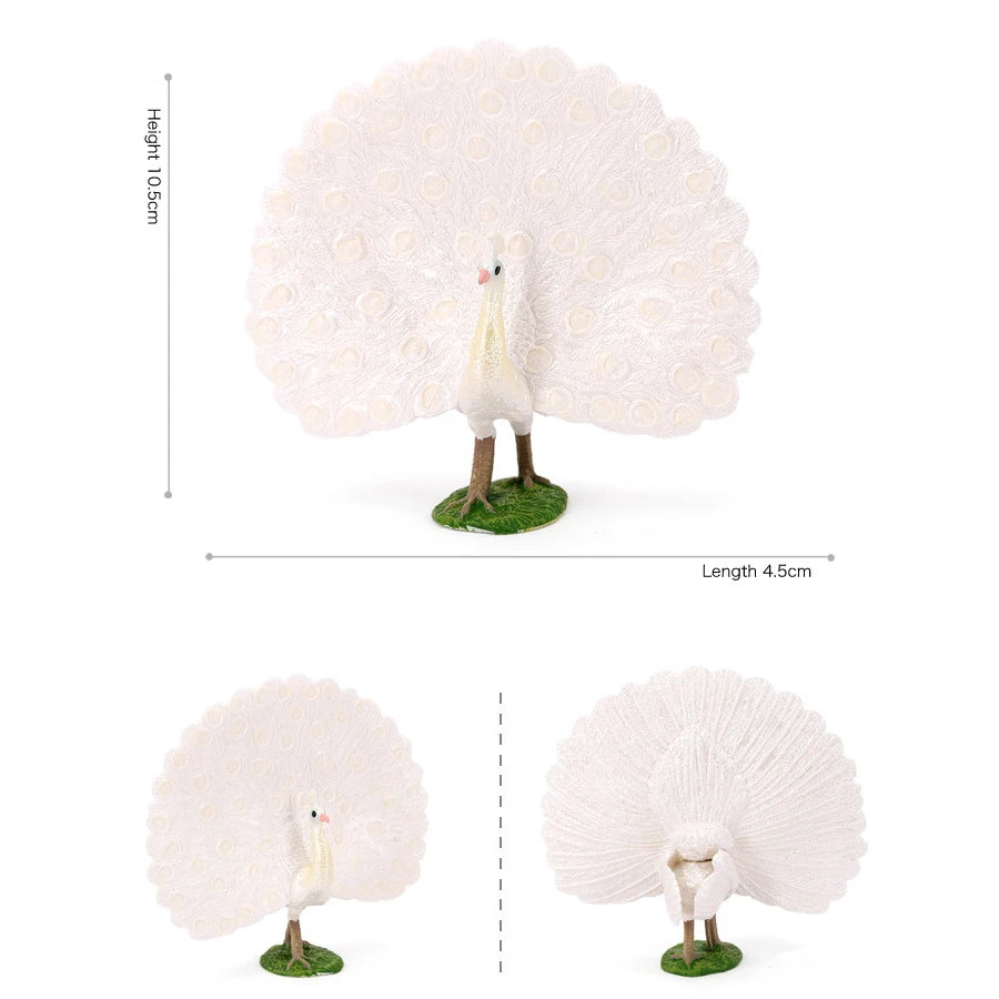 Plastic Farm Life Peacock Toy Figure