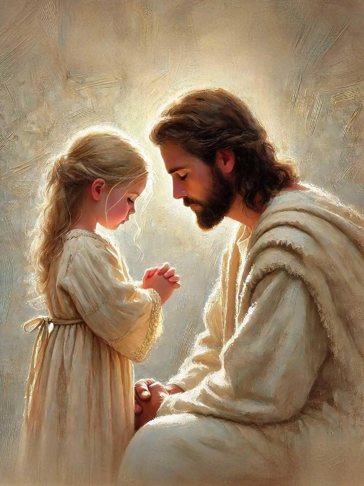 Jesus With Woman Christian Posters Savior