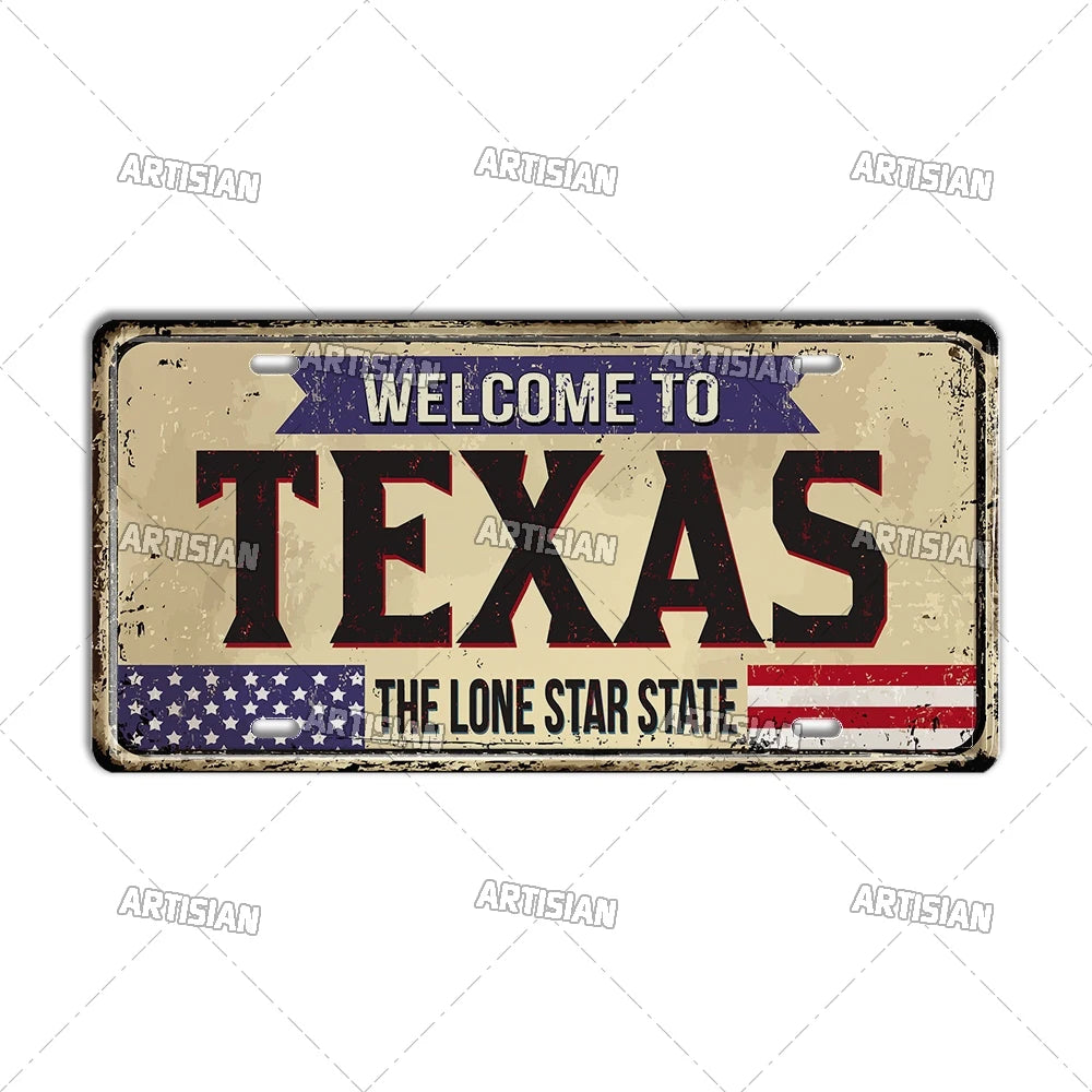 USA Landmark License Plate
