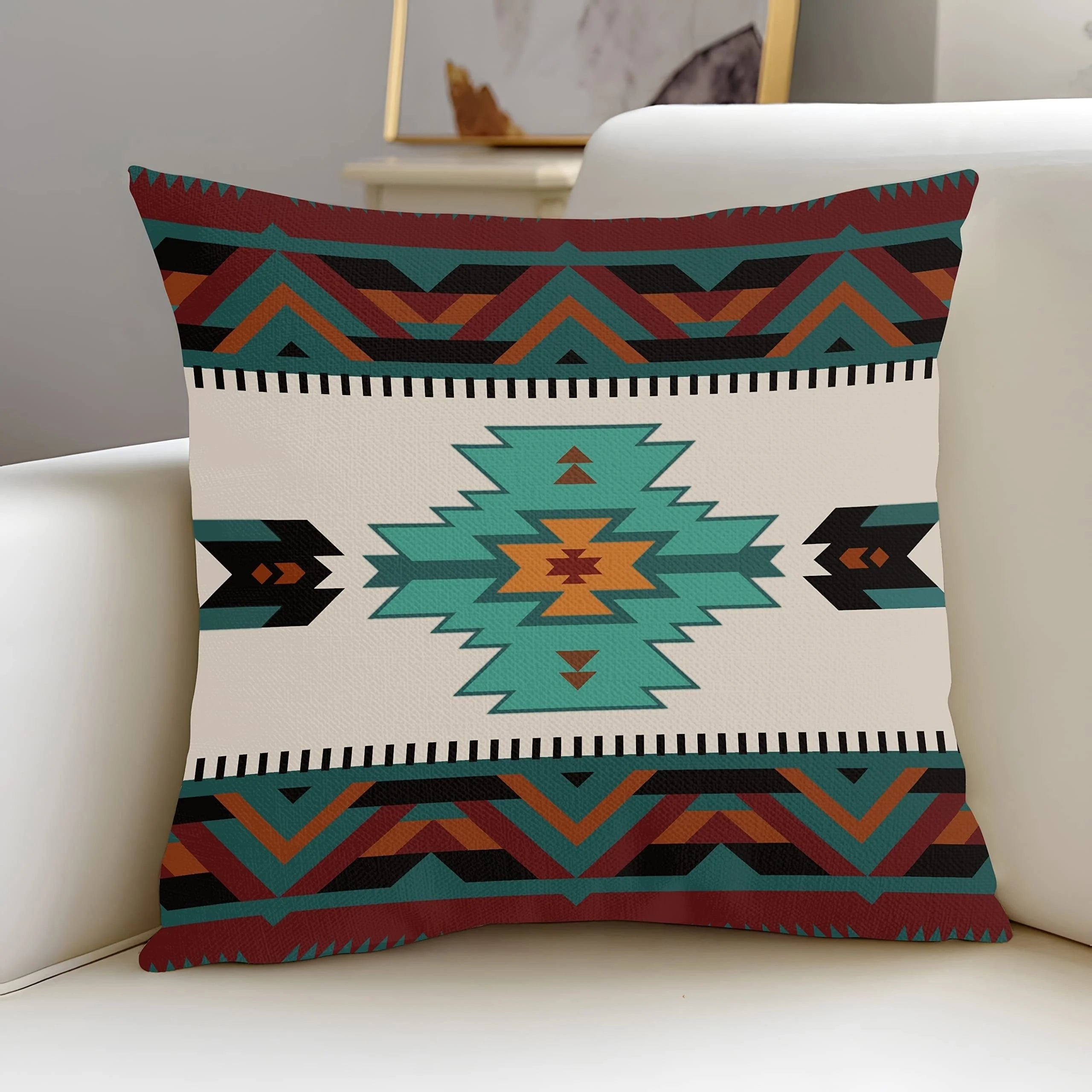 1 set Western Throw Pillow Native American Tribal