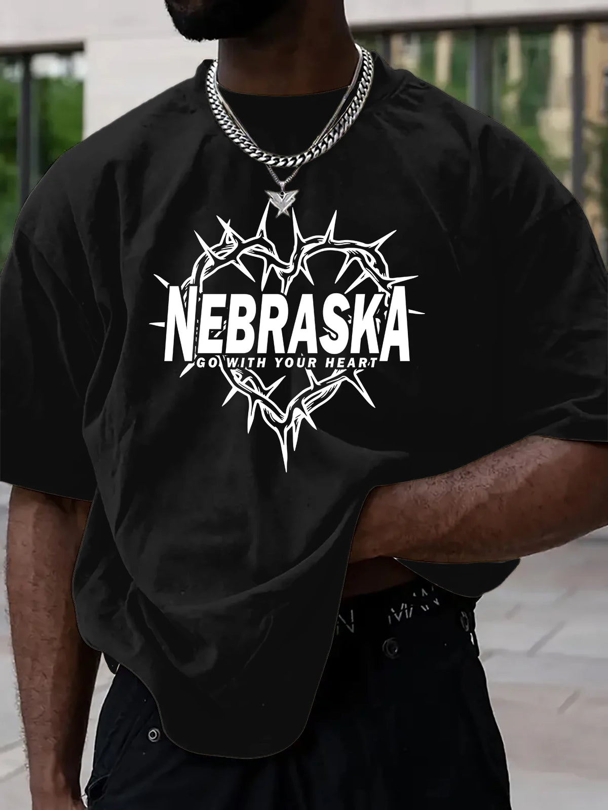 Nebraska Thorn Heart T Shirt