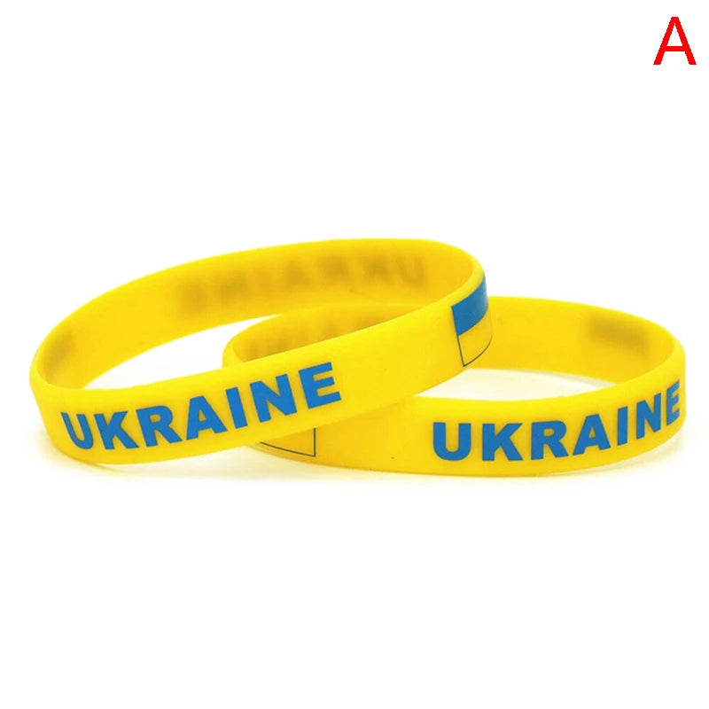 Ukraine Country Flags Wristband