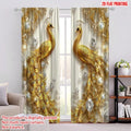 Golden Peacock Curtains