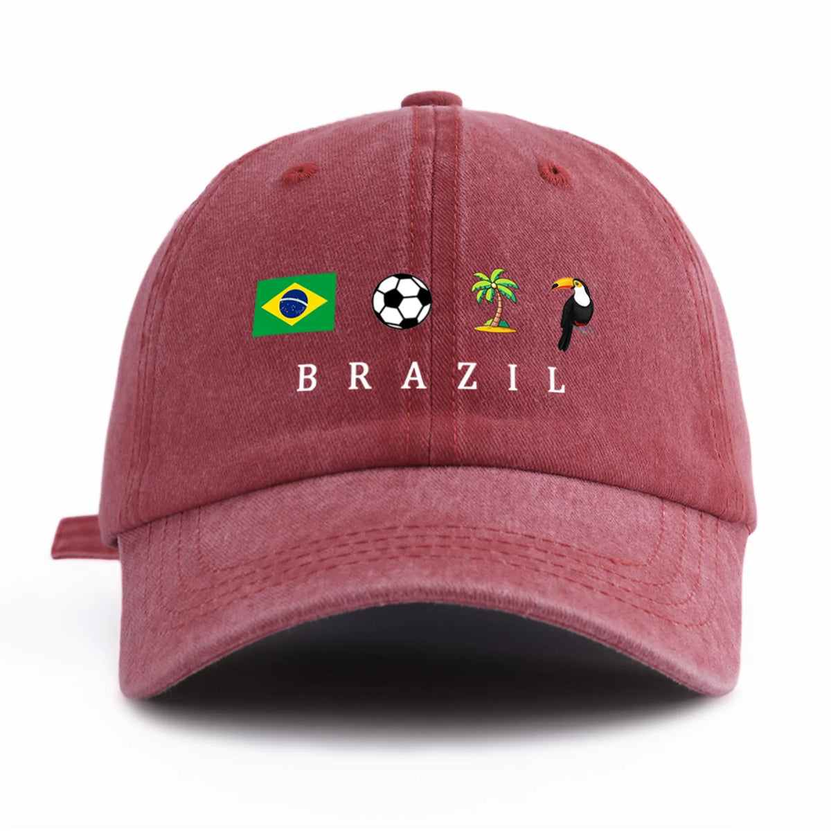 Brazil Flag Embroidered Cap All
