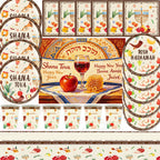 Jewish New Year Party Supplies Rosh Hashanah Tableware