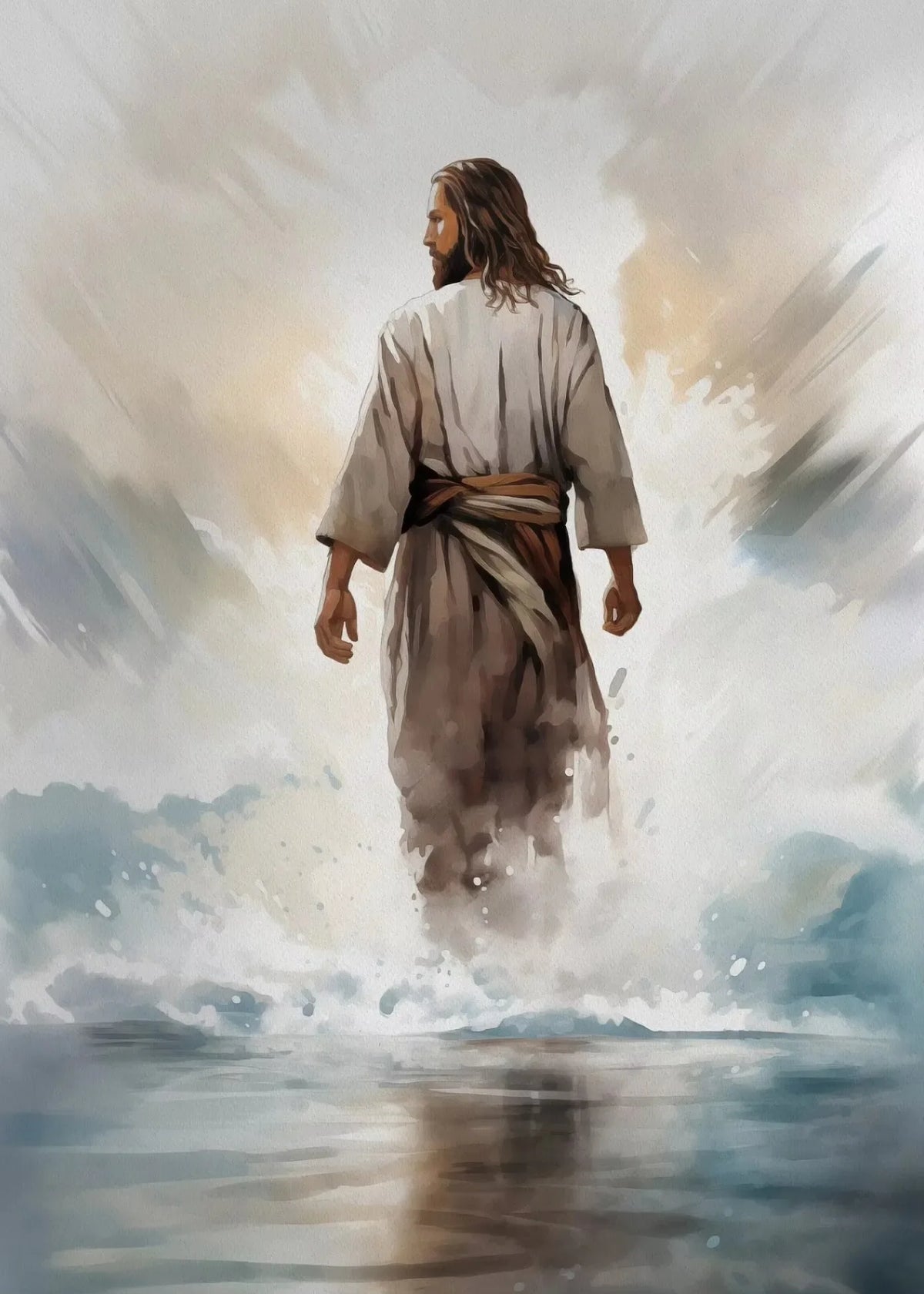 Jesus and The Cross Jesus Poster