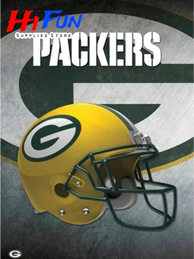 5D DIY Diamond Painting Helmet Stylings of Football Posters