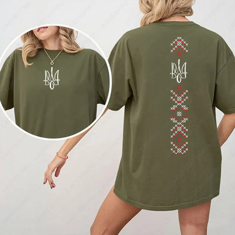 Ukraine Flag Shirt Symbol Tryzub