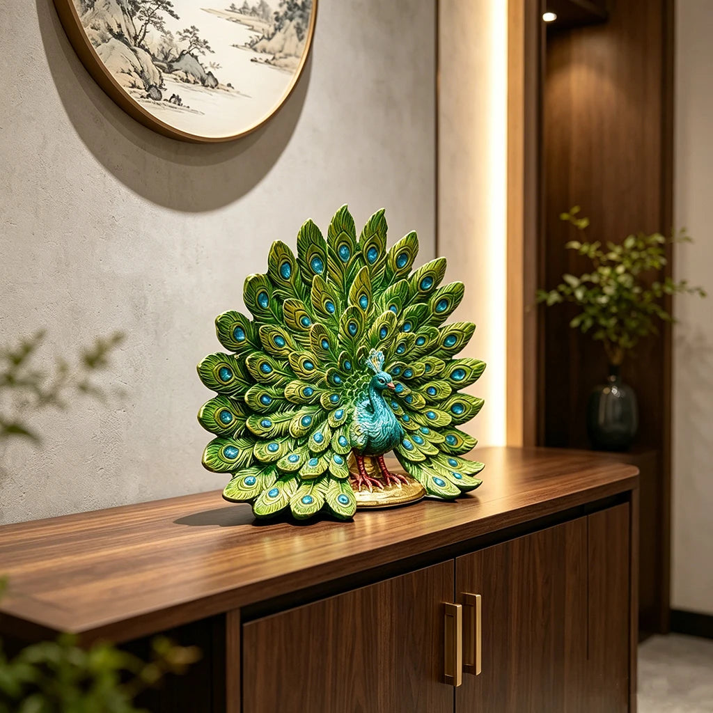 Luxury Peacock Figurine