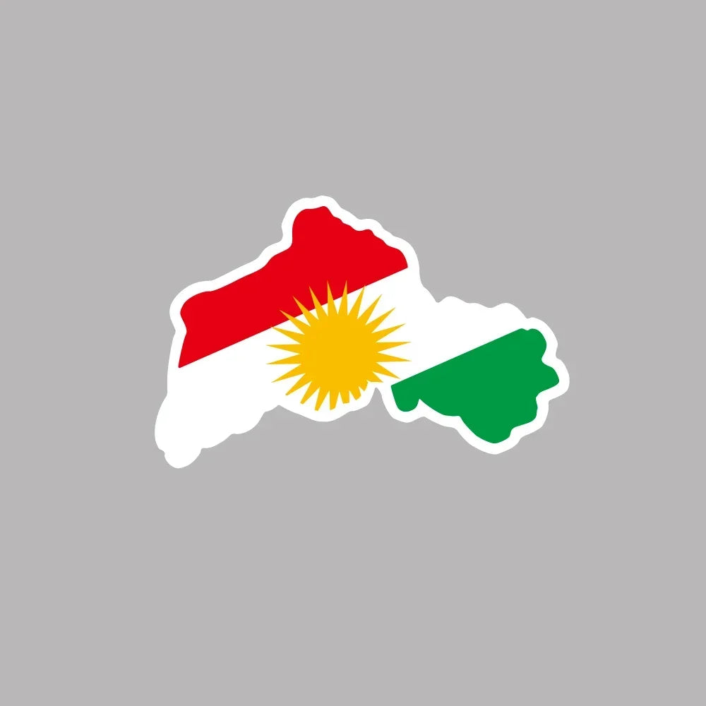 Kurdistan Kurds Map Creative Stickers Car