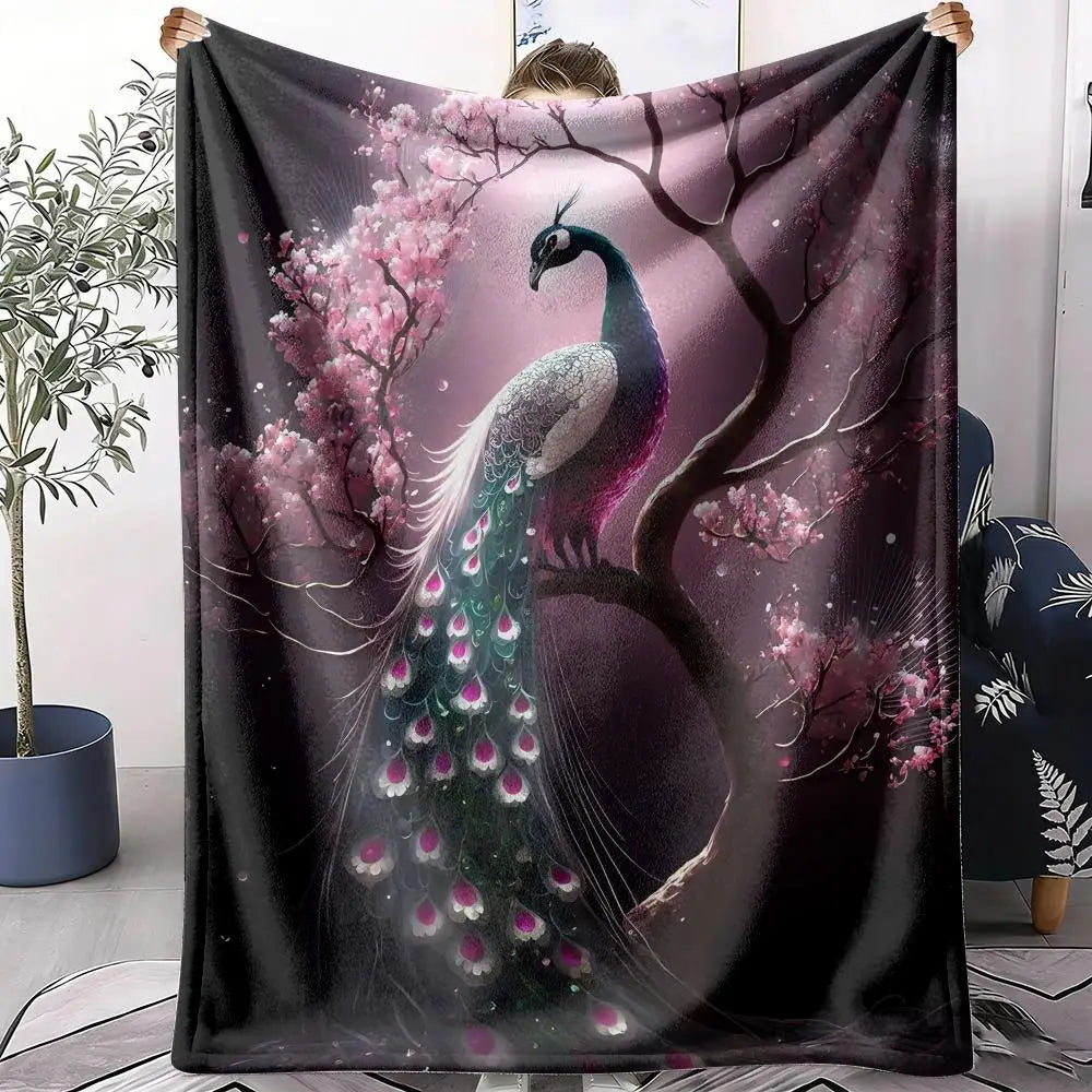 Peacock Throw Blanket