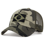 Brazil Flag Camouflage Baseball Cap