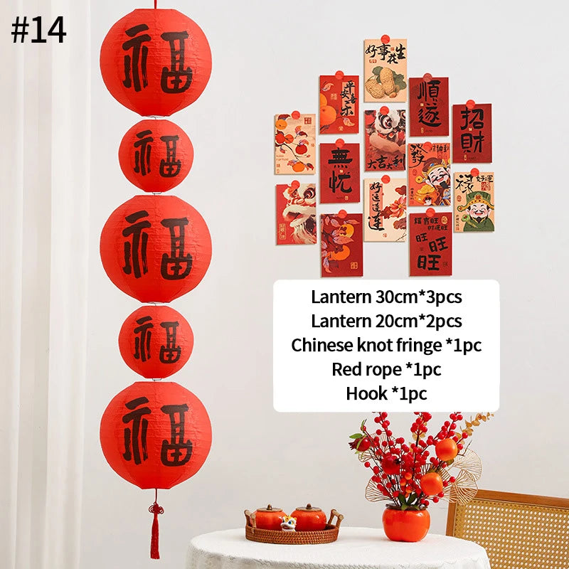 Paper Lantern Hanging Decorations Mid- Autumn Festival