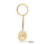 Stainless Steel Yezidi Peacock & Lalish Keychain