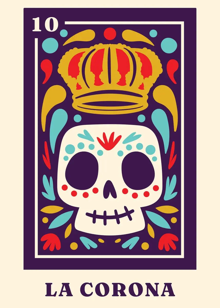 Mexican Skeleton Wall Art Canvas Painting Day of The Dead