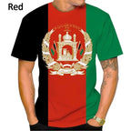 Afghanistan Flag Casual T-shirts