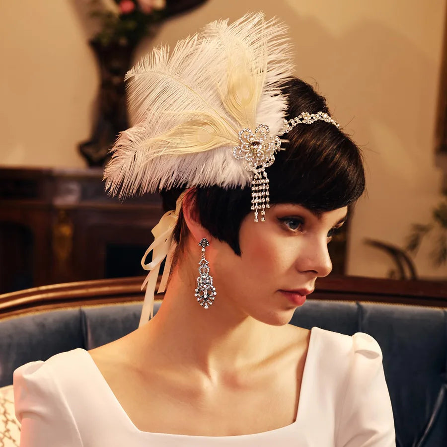 Peacock Feather Headband