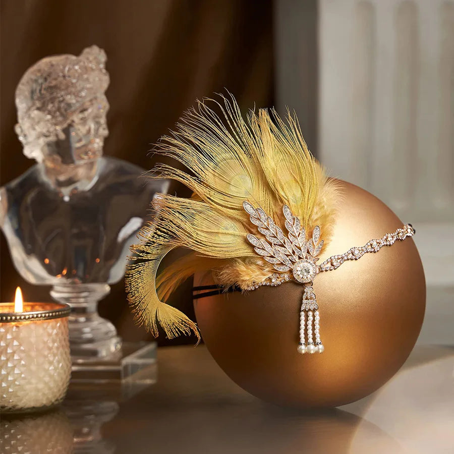 Peacock Feather Headband