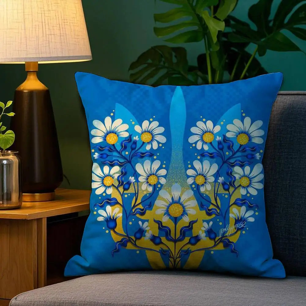 Ukraine Flag Aesthetic Pillow Case