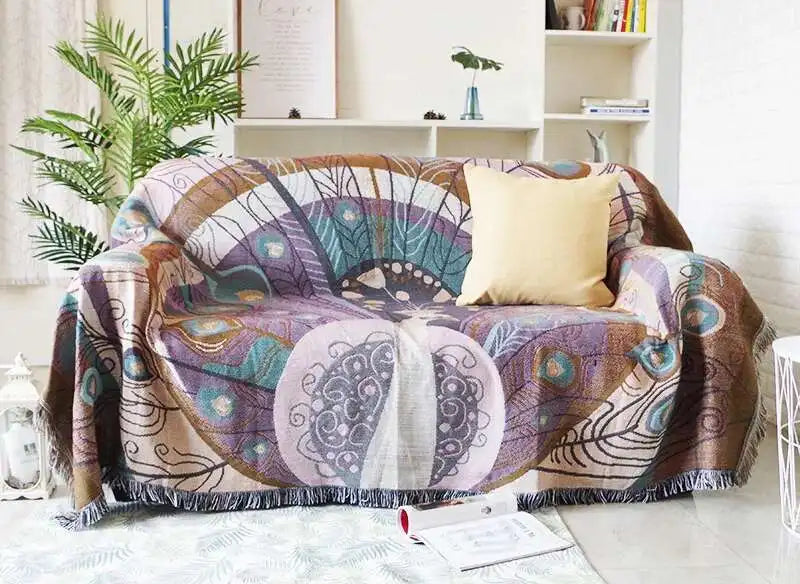 Peacock Butterfly Throw Blanket