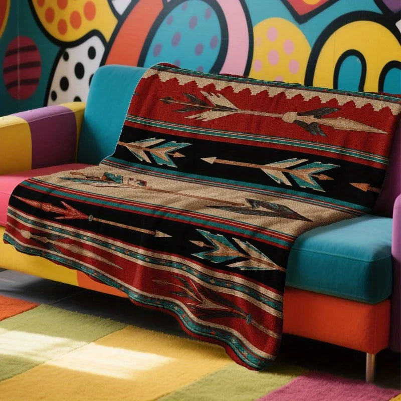1pc Southwest Arrows Blanket Native American