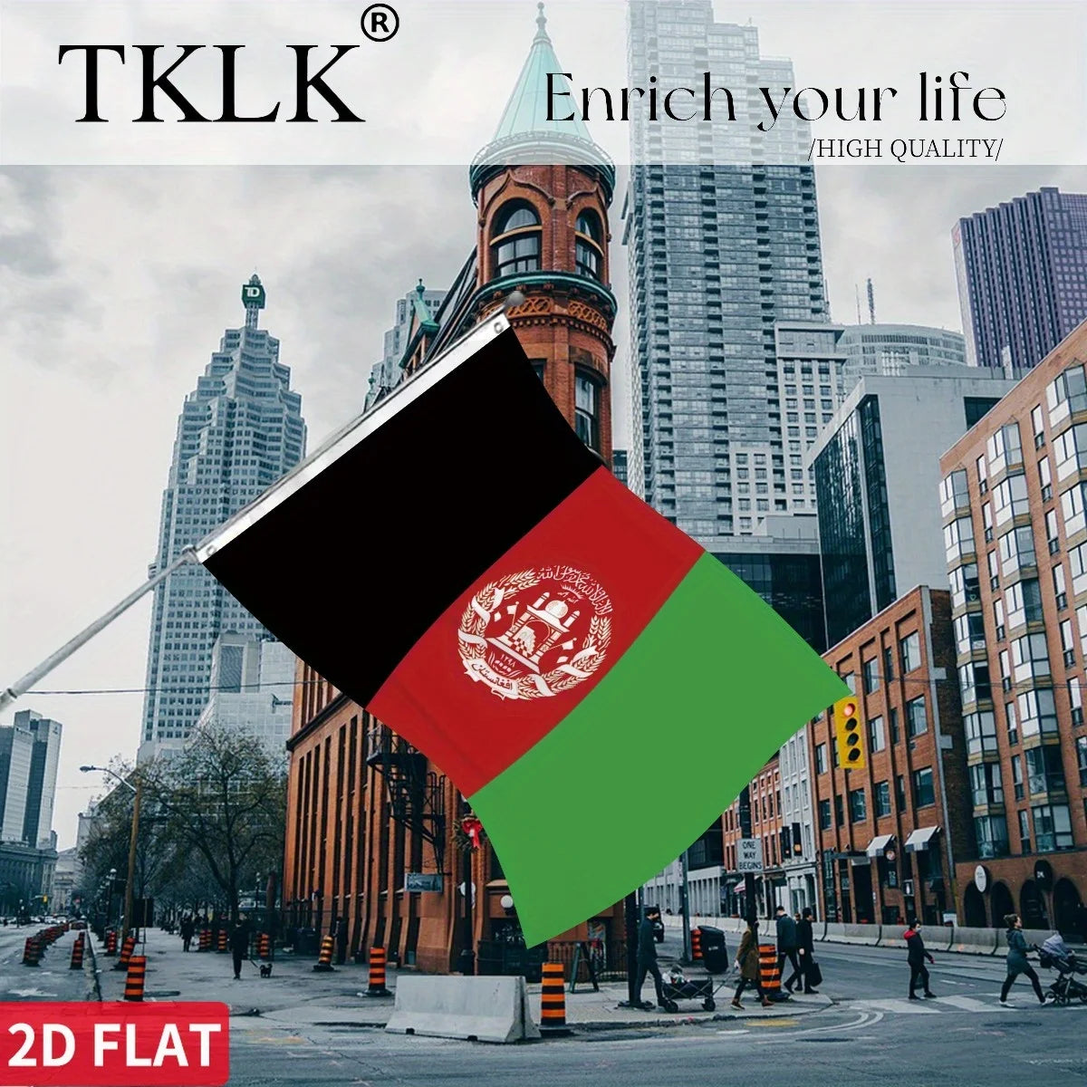 1pc Afghanistan National Flag