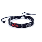 Multicolor Sizes Weave Kufiya Patterns Bracelets