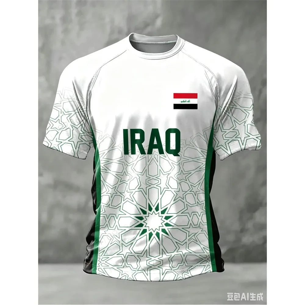 Iraq Men Football Fan T-shirt