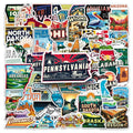 United States Travel City Map Stickers