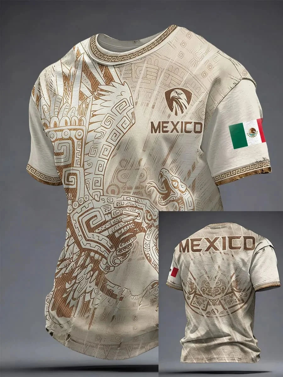 Men Mexico 3D  Print Soccer Jersey T Shirt
