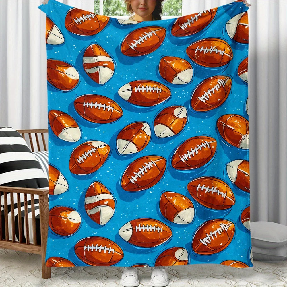 Football Pattern Blanket