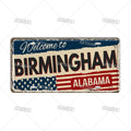 Welcome To USA City Car Plate