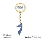 Eueavan Somali Map Pendant Keychains