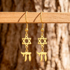 Star of David Chai Women Earrings
