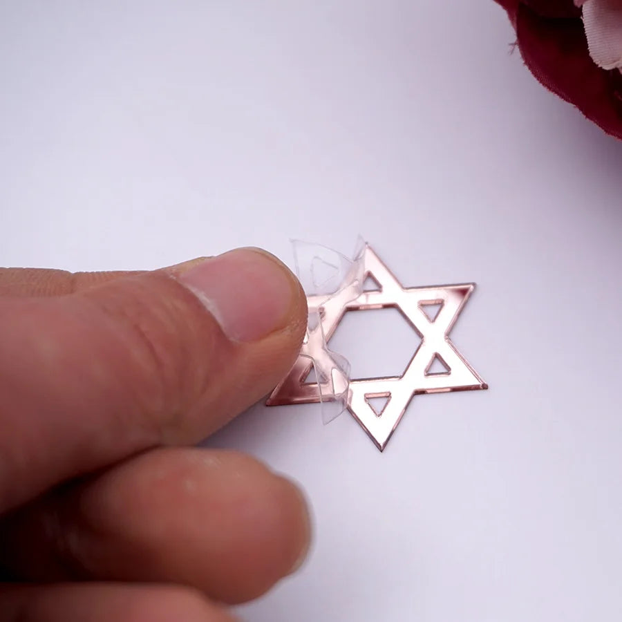 Star of David Acrylic Mirror Stickers