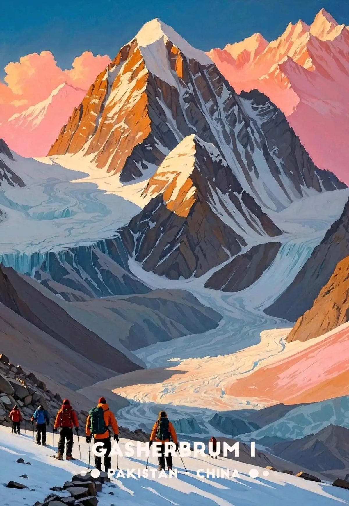 Stunning Mountain Landscape Posters Himalayan Nepal