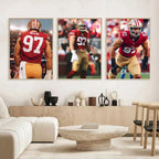 N-Nick B-Bosa Poster Self-adhesive Art  Paper Sticker