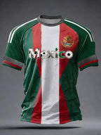 Men Mexico 3D  Print Soccer Jersey T Shirt
