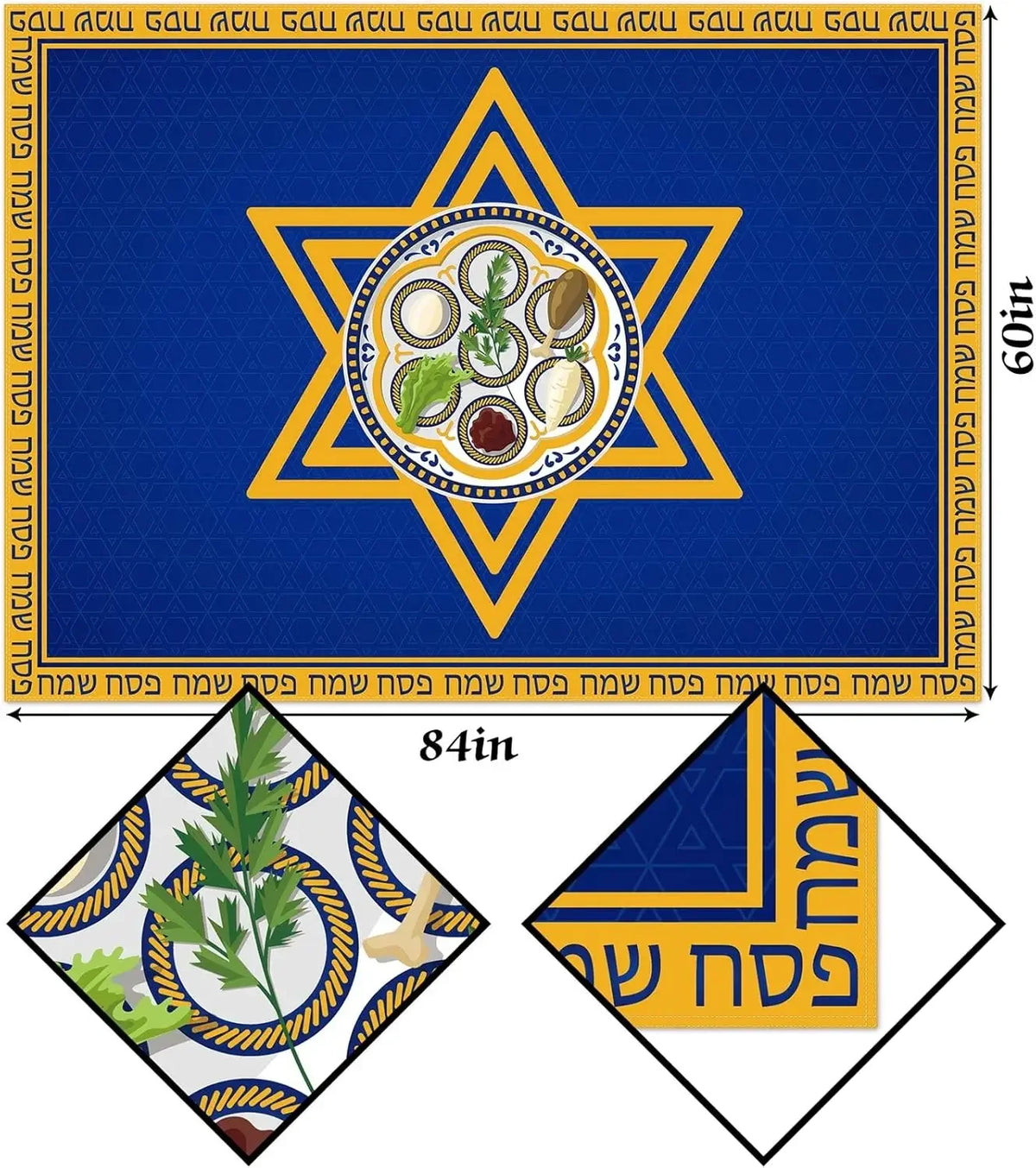 Passover Rectangle Tablecloth