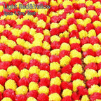 Artificial Marigold Flowers Day of The Dead, and Diwali Home Decor