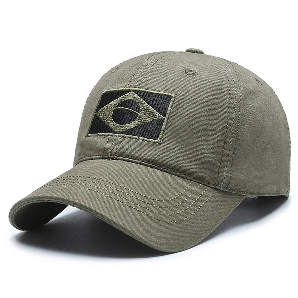Brazil Flag Sun Protection Cap