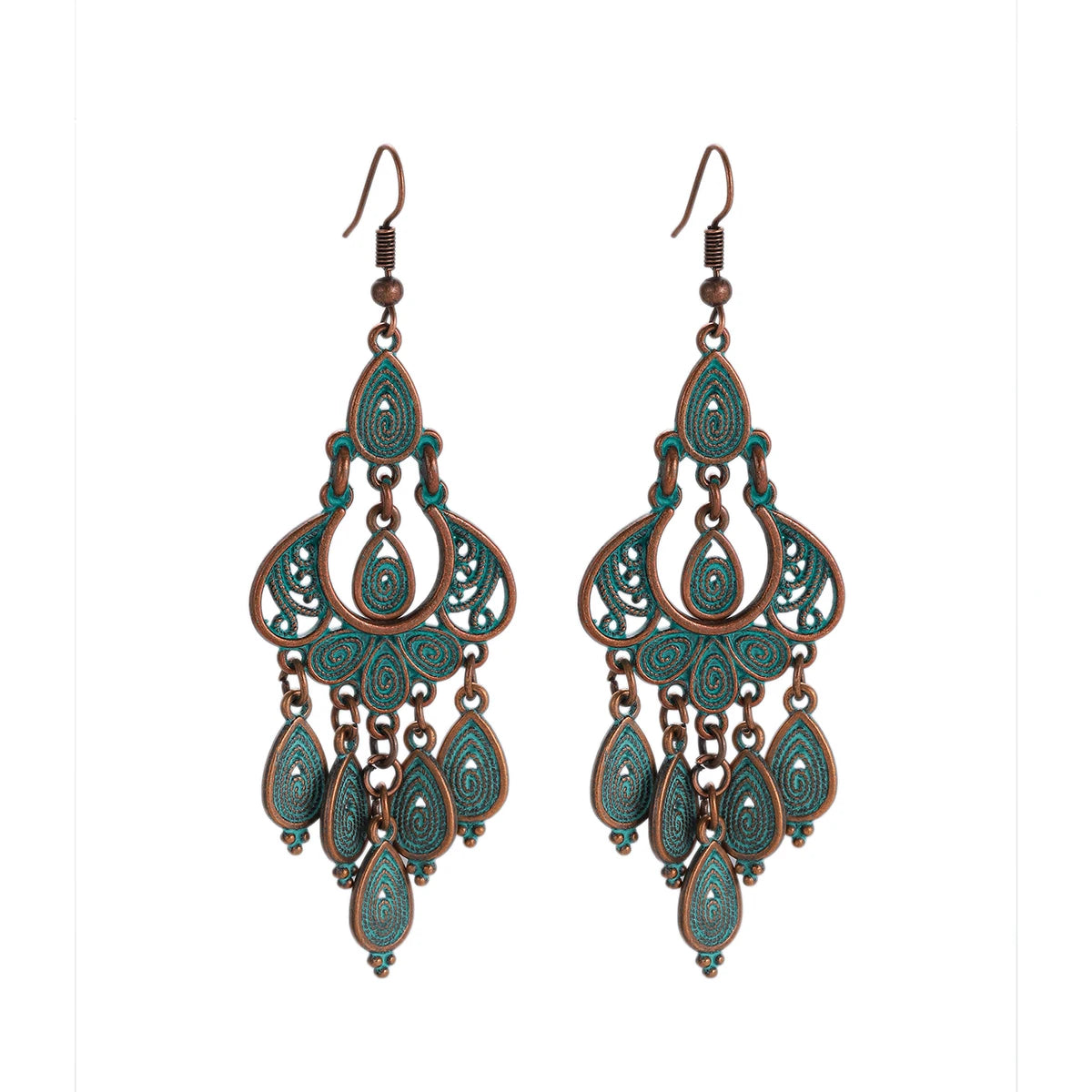 Vintage Bronze Arrow Alloy Dangle Earrings