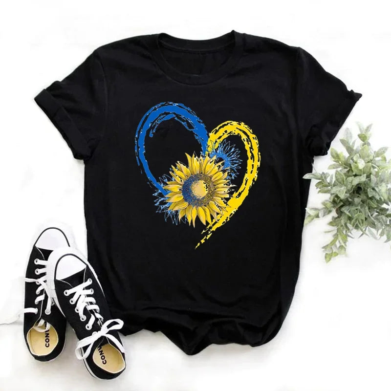 Ukraine Flag Sunflower