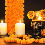 Artificial Marigold Flowers Day of The Dead, and Diwali Home Decor