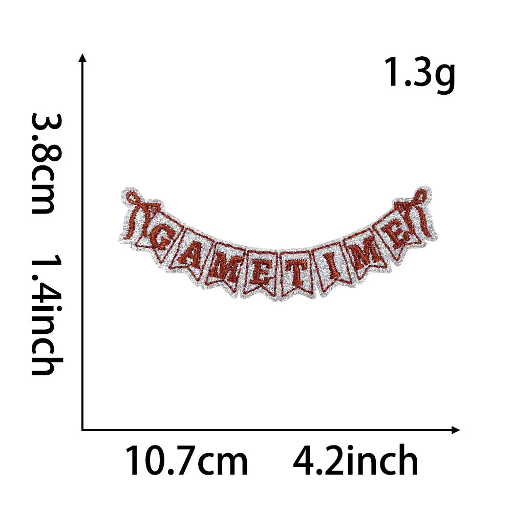 6pcs/set Rugby Ironing Patches