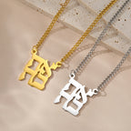 Dawapara Ahava Necklace Love in Hebrew Hanukkah Necklace